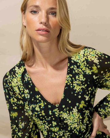 Ro&Zo Floral Button Front Dress