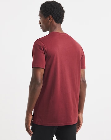 Pure Cotton Crew Neck T-Shirt Long Length-Port