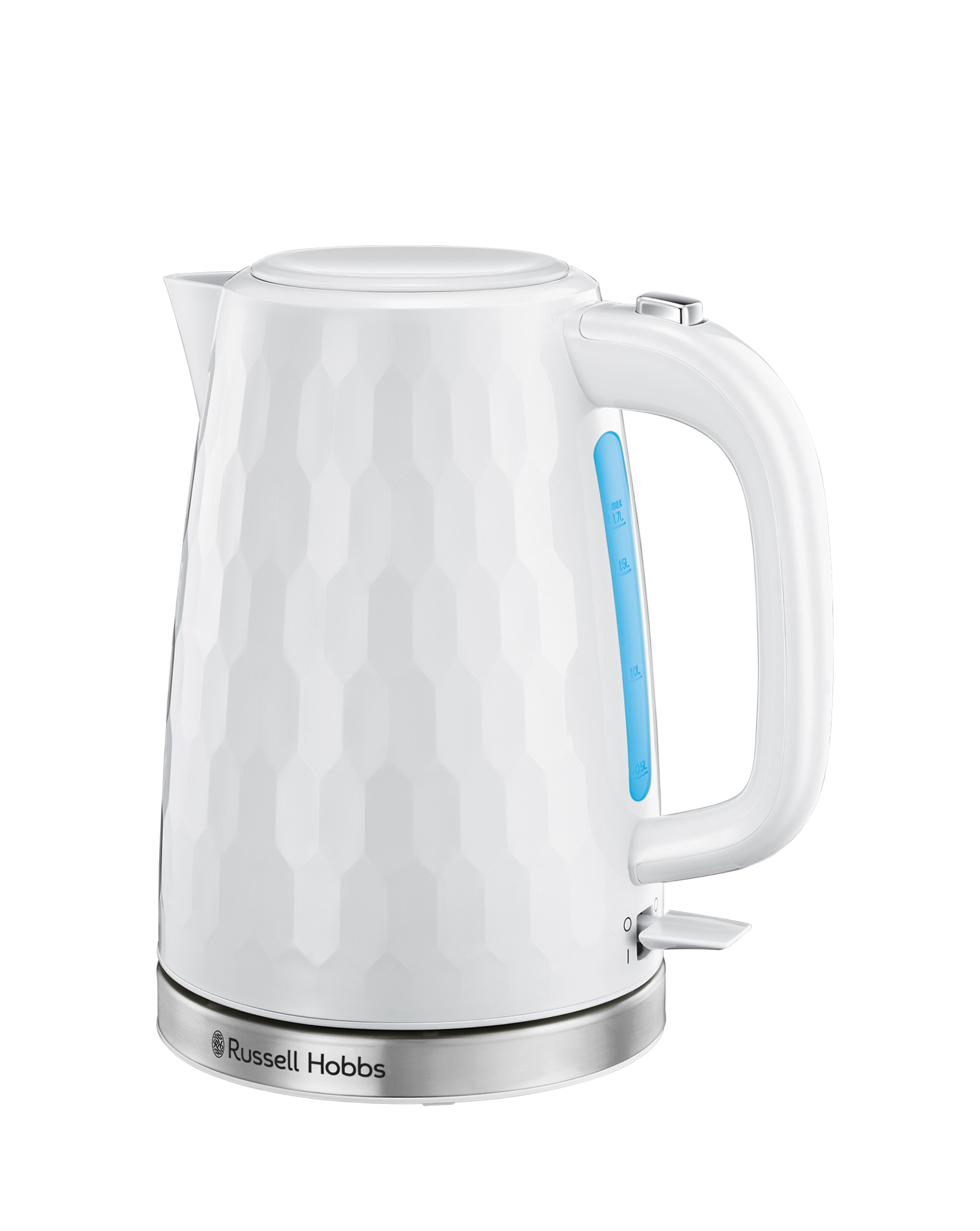 Russell Hobbs 26050 Textured Honeycomb White Kettle