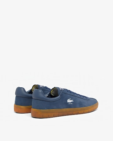Lacoste Baseshot Suede Trainers - Navy/Gum