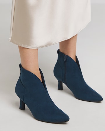 Candy Kitten Heel Shoe Boot - Wide Fit (E)