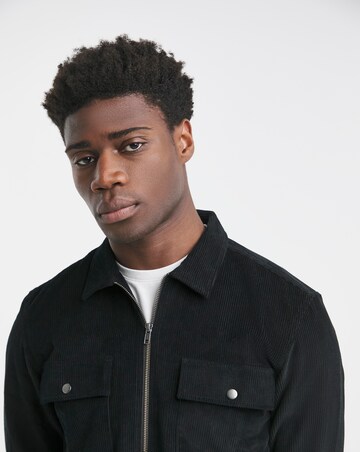 Cord Zip Through Overshirt