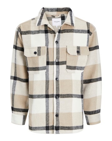 Jack & Jones Bradley Ollie Overshirt - Natural