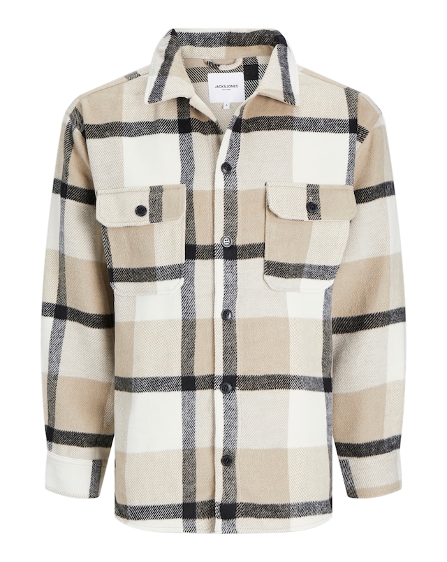 Jack & Jones Bradley Ollie Overshirt - Natural