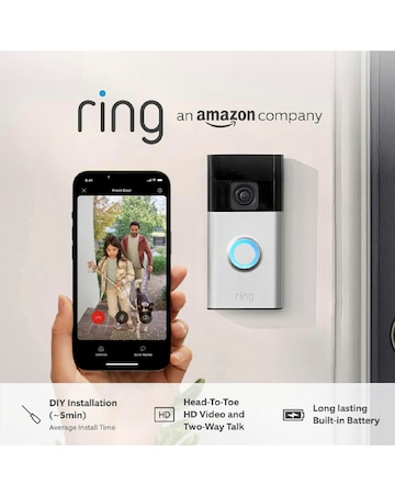 Amazon Echo Dot (5th Gen 2022) Smart Speaker with Ring Video Doorbell