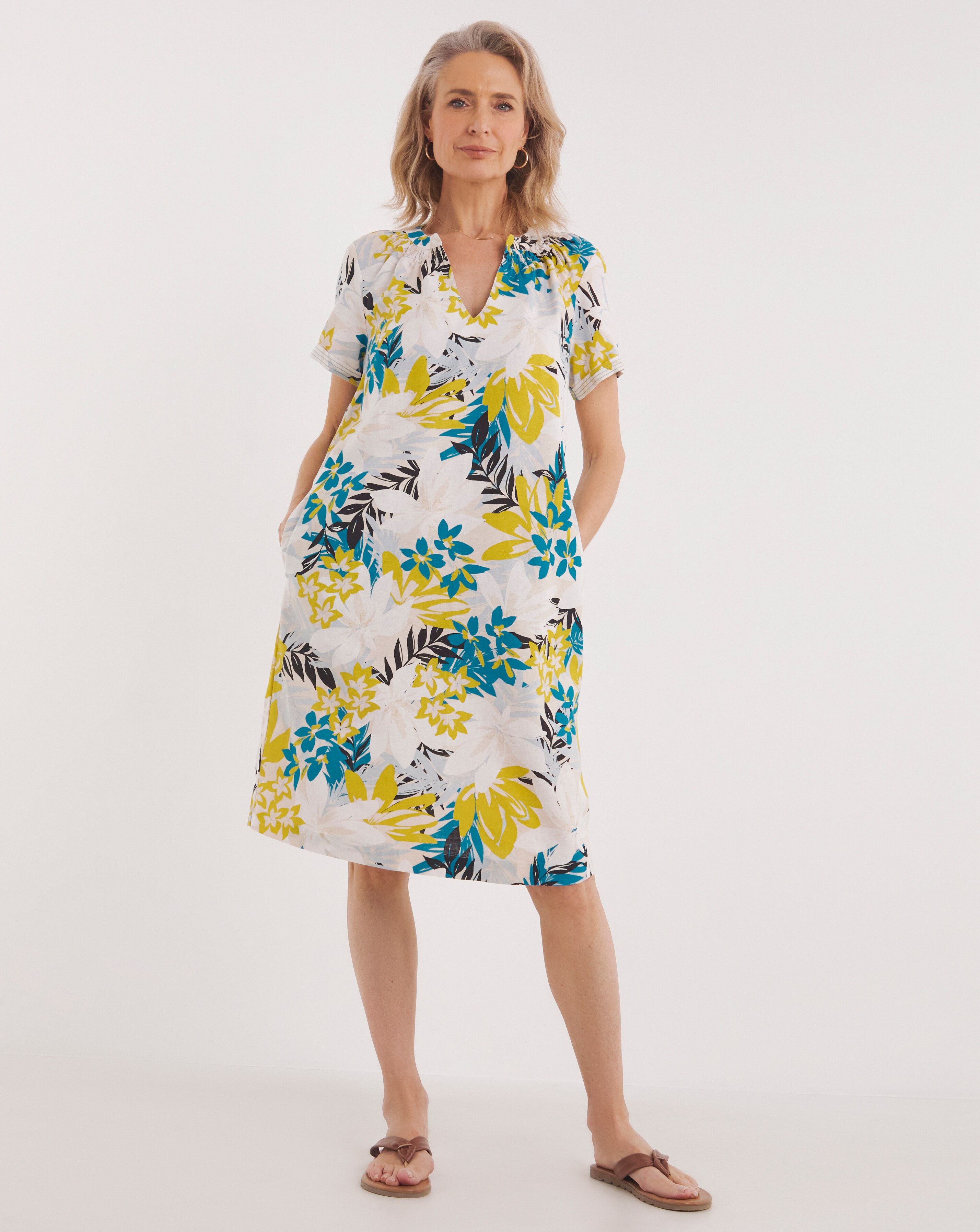 Julipa Linen Shift Dress