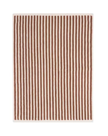 Yard Hebden Stripe Cotton Bathmat - Pecan