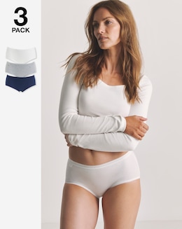 Sloggi 3Pack Basic Midi Knicker Navy Multi