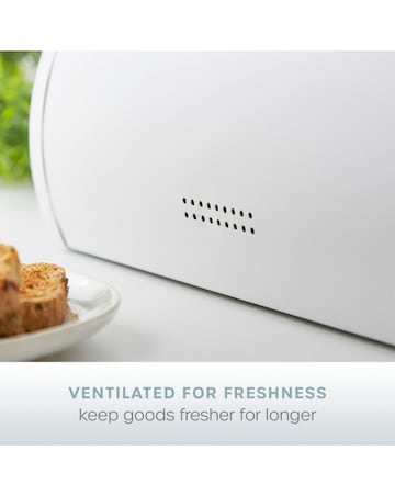 Swan Serenity Bread Bin White