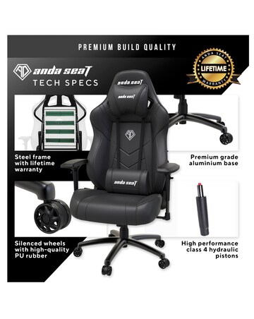 Andaseat Dark Demon Gaming Seat - Black