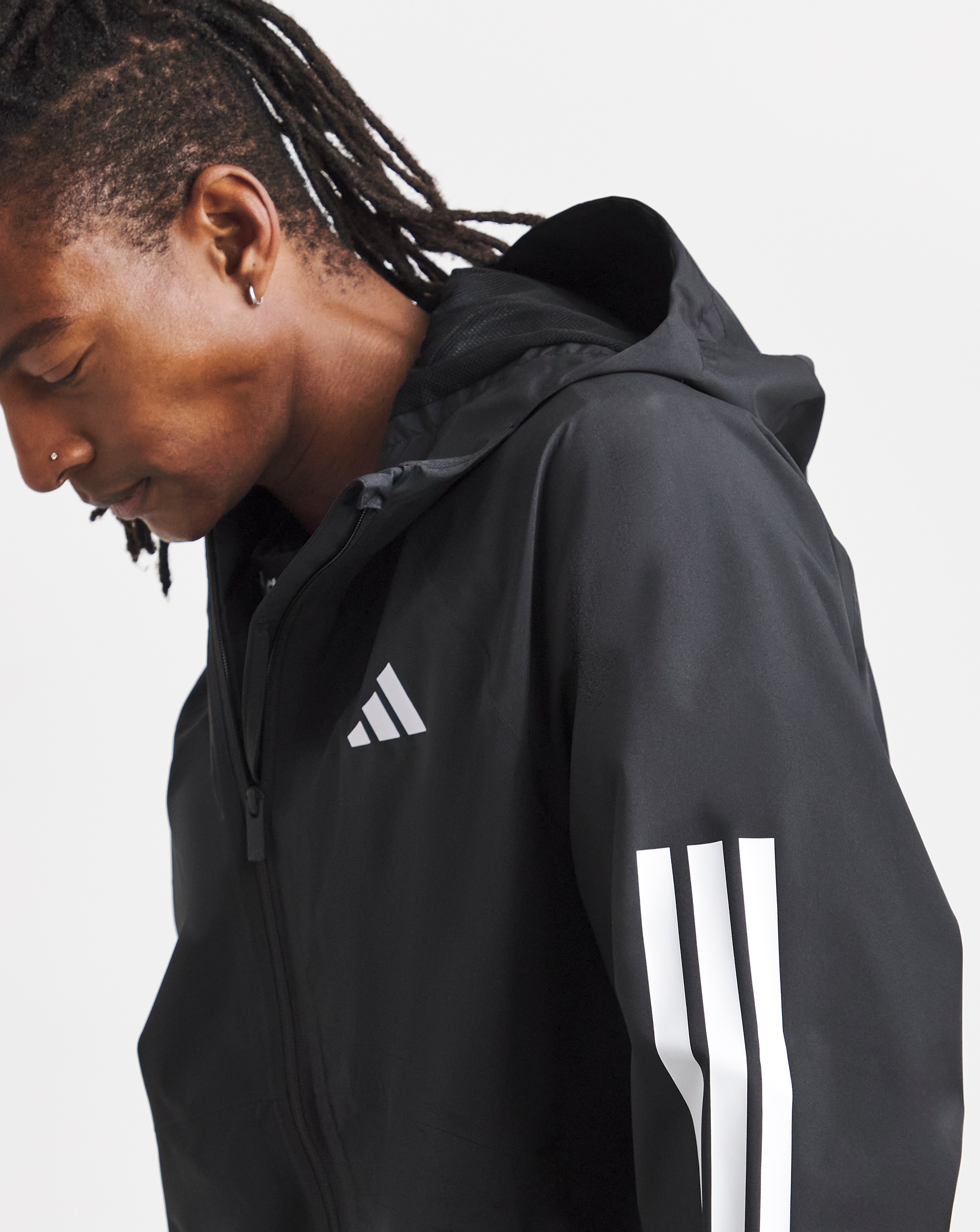 ジャケット・アウター RAINMAKER SHADOW STRIPE HOODED COAT d08dd146704w.jpg