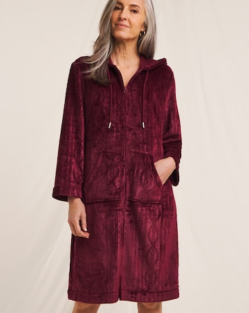 Pretty Secrets Zip Fleece Dressing Gown