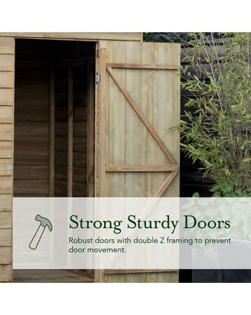 4LIFE Apex Shed 7x5 - Double Door - 2 Window (Home Delivery)