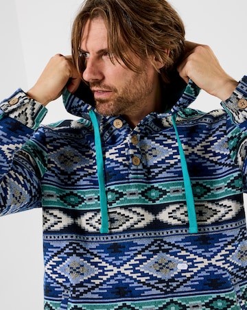 Joe Browns Hit The Waves Jacquard Hood - Blue Multi