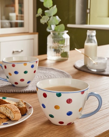 Julipa Polka Dot Cappuccino Mug Set