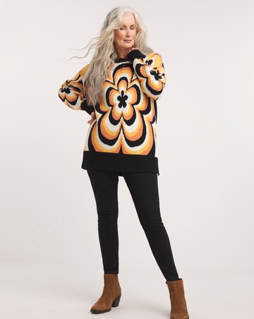 Joe Browns Yellow Orange Fancy Floral Jumper