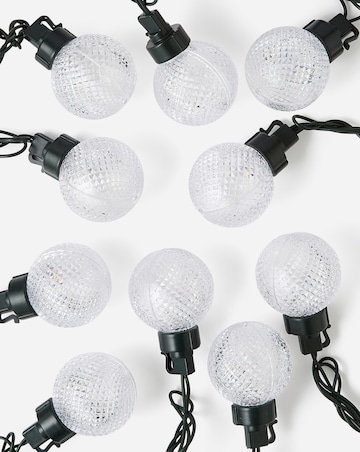 Crackle Ball Mains Powered Colour Changing Stake Lights Set of 10