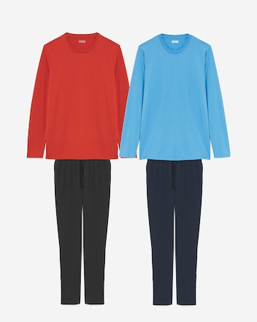 2 Pk Long Sleeve Pyjama Set