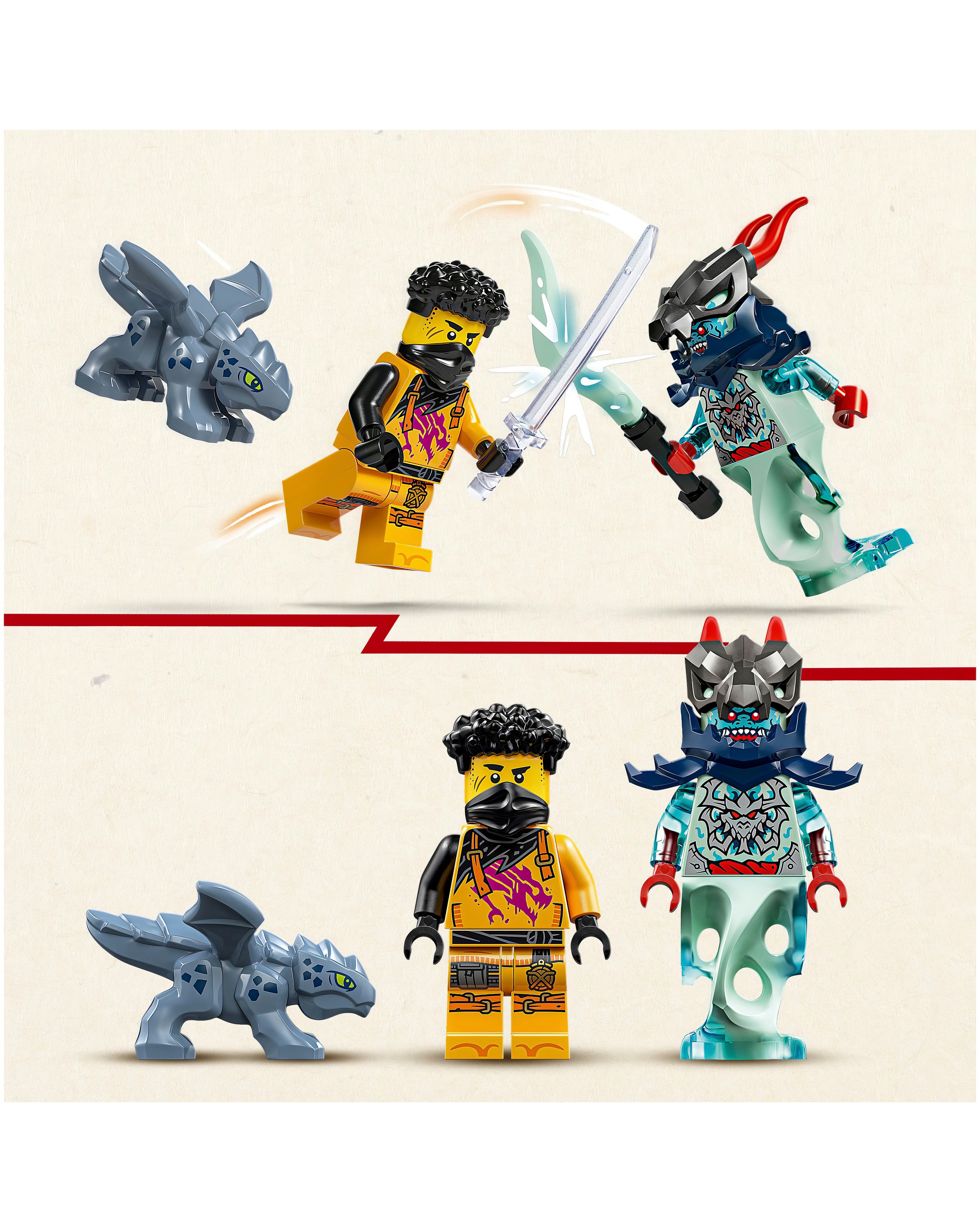 LEGO NINJAGO Arin's Spinjitzu Battle Mech Toy Set with 2