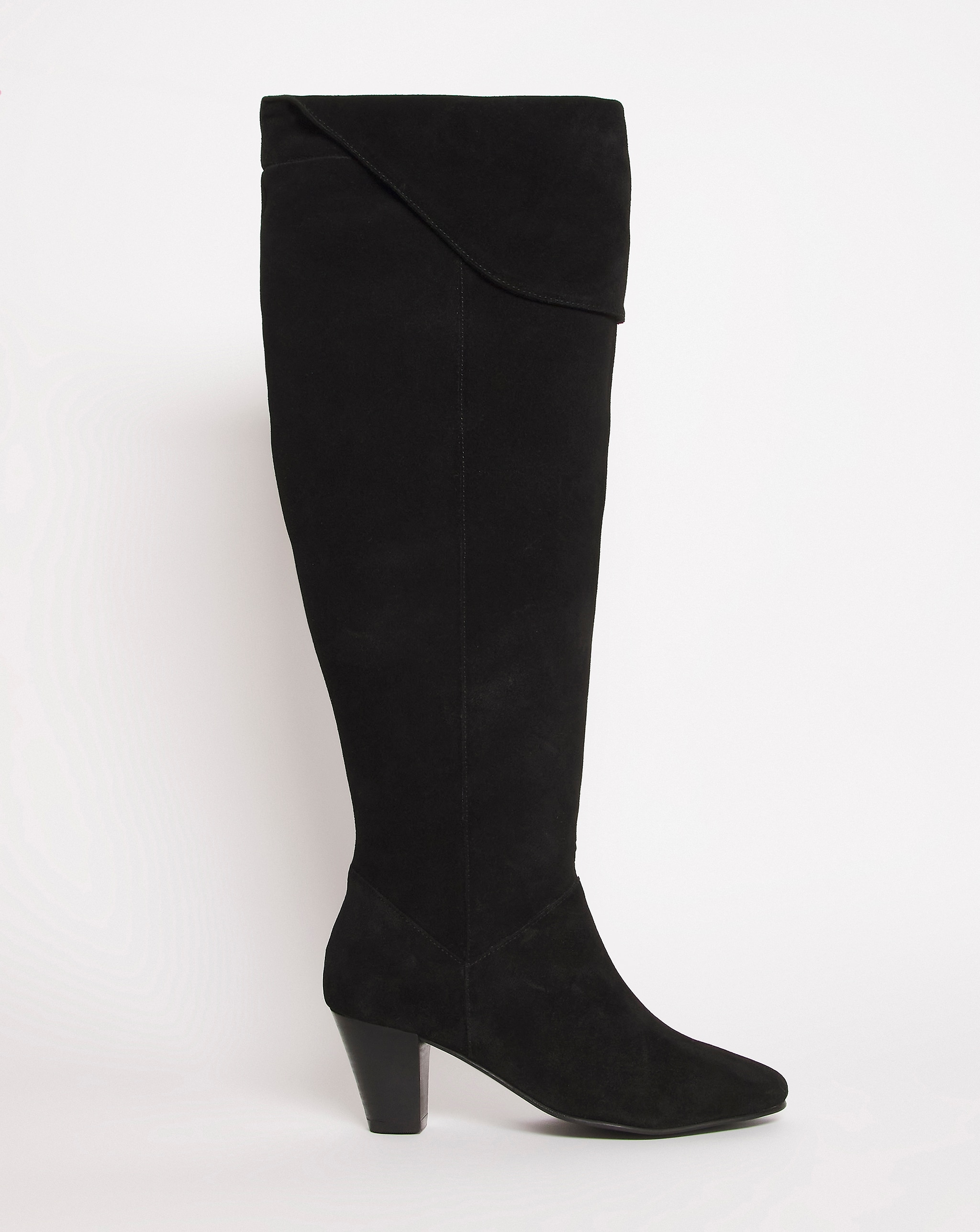 Black over the knee length boot