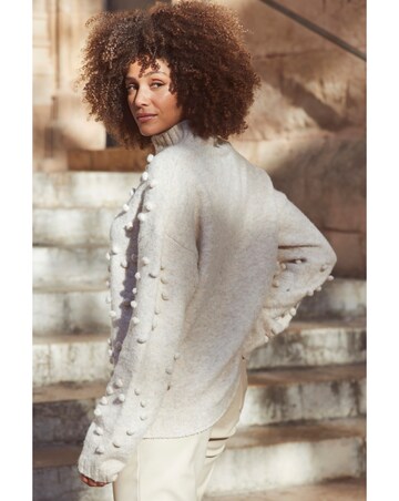 Sosandar Bobble Heart Jumper