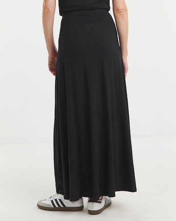 Black Jersey Maxi Skirt