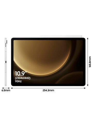 Samsung Galaxy Tab S9 FE 10.9in 128GB WiFi Tablet - Silver