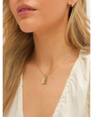 Inicio Gold Plated and Pave Moon Set - Gift Box