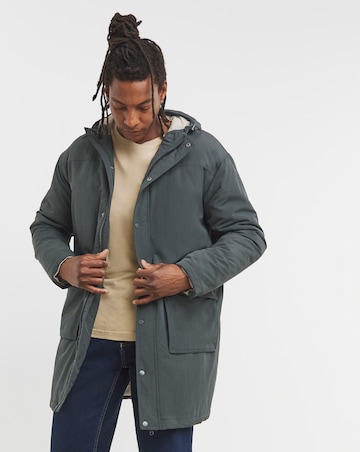 Charcoal Nylon Parka