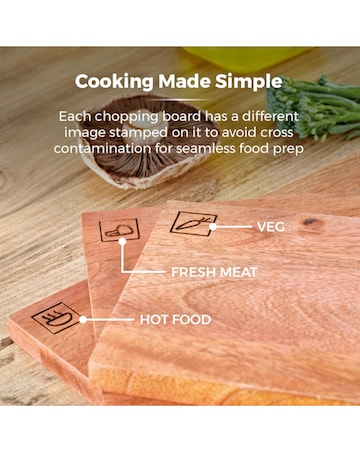 Tower 3 Piece Mango Wood Chopping Board Set