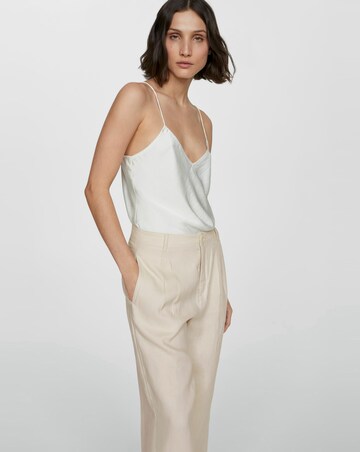 Mango Pure Linen Wide Leg Trousers