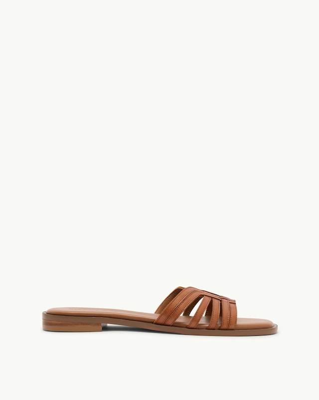 Nobodys Child Brown Femme Sliders - Standard Fit (D)