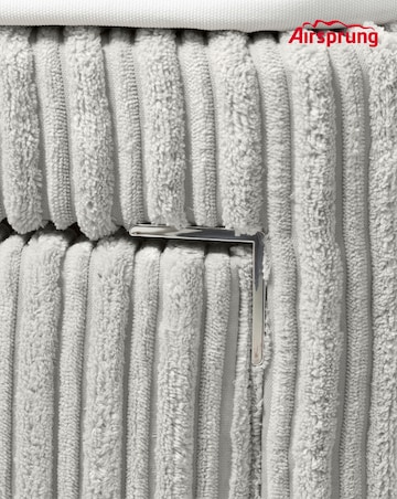 Airsprung Jumbo Cord 2 Drawer Divan Set with Mattress and Headboard