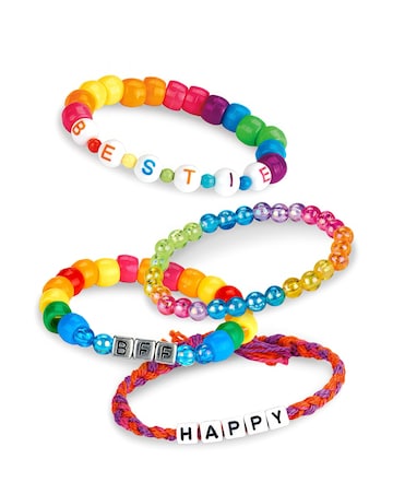 Shimmer 'N' Sparkle ABC Fashion Bead Bracelets