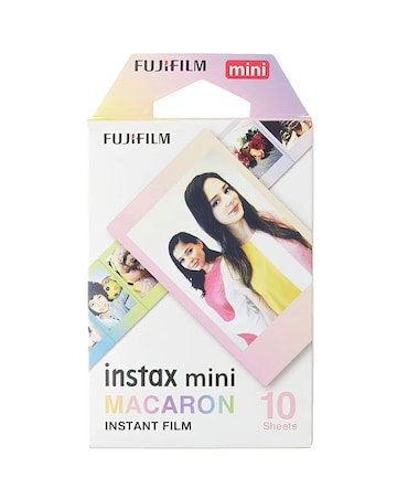Fujifilm Instax Mini 9 Instant Camera with 10 Shot Macaron Film Pack - Pink