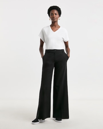 Tailored Wide Leg Trousers with stretch