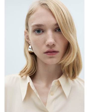 Mango Ideale Cream Shirt