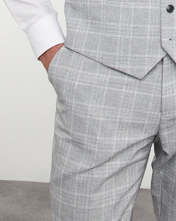 Jasper Light Grey Check Suit Trouser