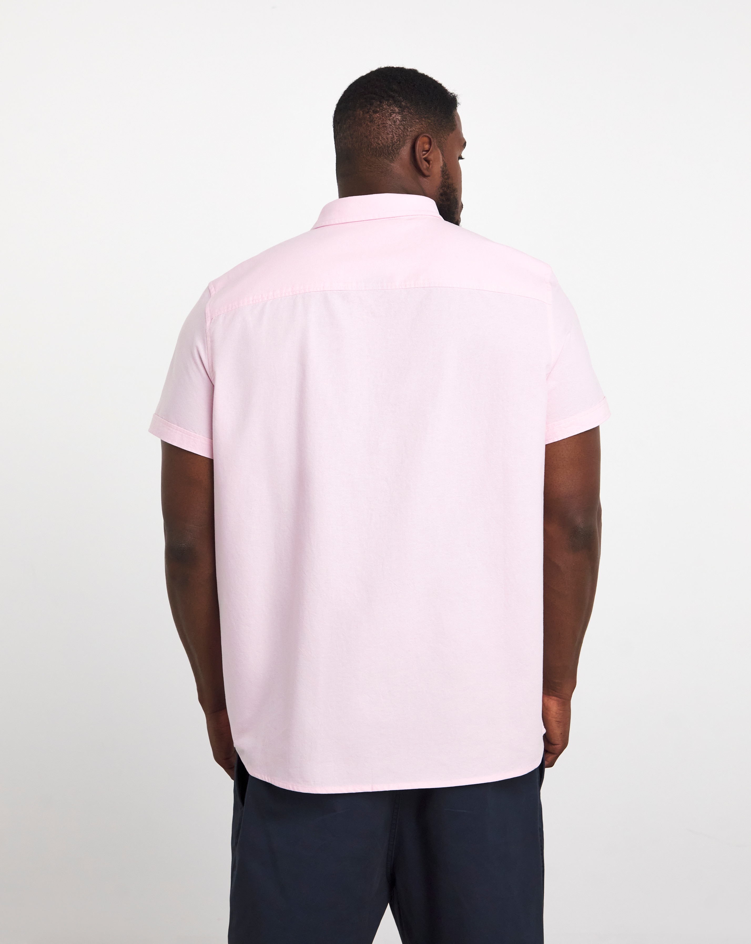 Short Sleeve Oxford Shirt Long Length | JD Williams