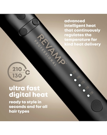 Revamp Progloss Soft Curl Ceramic Auto Rotating Curling Tong