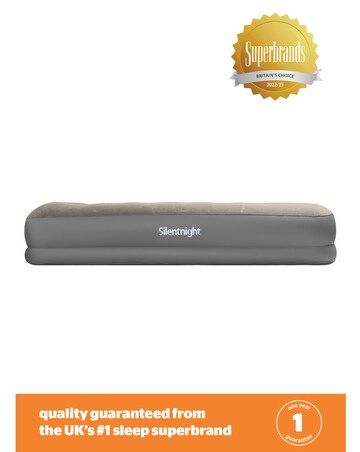 Silentnight Flocked Airbed with Electric Pump - Double