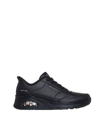 Skechers Black Uno Banksia Slip In Luxe Trainers - Wide Fit (E)