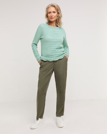 Julipa Pure Cotton Crochet Jumper