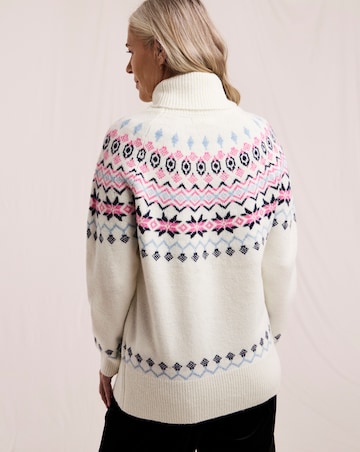 Julipa Roll Neck Fairisle Jumper