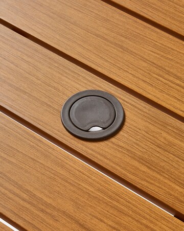 Venice Wood Look 6 Seater Dining Set