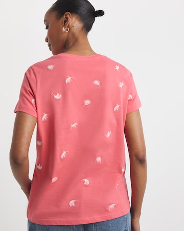 Pure Cotton Embriodered T-Shirt