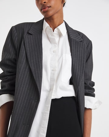 Black Cropped Jersey Leggings