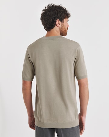 Folio Stone Knitted Crew Neck T-Shirt