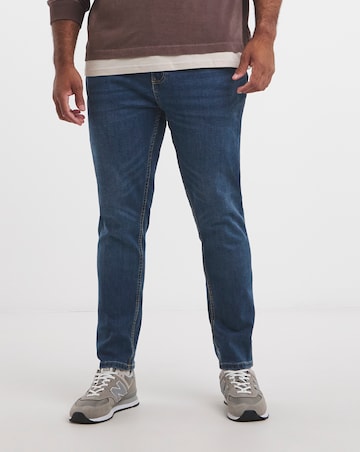 Skinny Fit Stretch Jeans Mid Wash