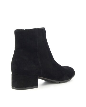 Dune Pippie Low Heel Suede Ankle Boots Wide Fit